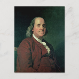 Benjamin Franklin, 1782 Postkarte