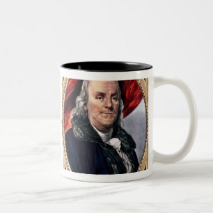 Benjamin Franklin 1847 Zweifarbige Tasse