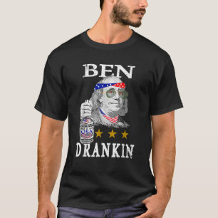 Benjamin Franklin Ben Drankin 4. Juli Men Wome T-Shirt