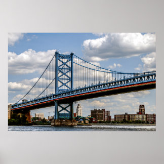 Benjamin-Franklin-Brücke, Philadelphia, PA Poster