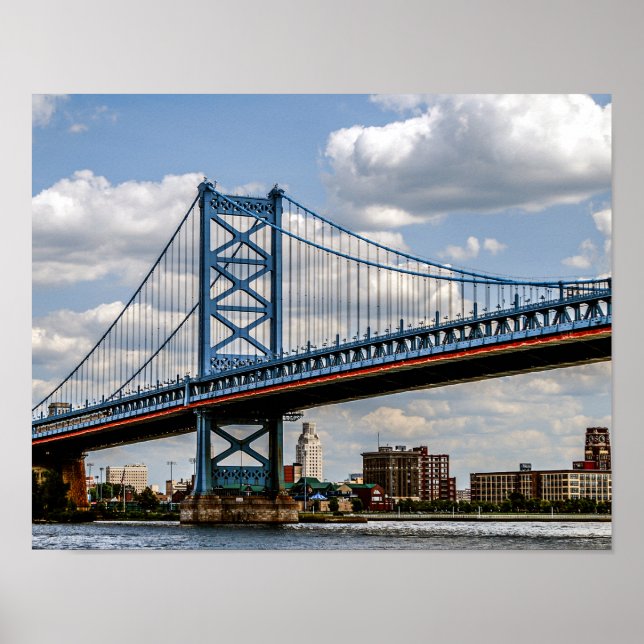 Benjamin-Franklin-Brücke, Philadelphia, PA Poster (Vorne)