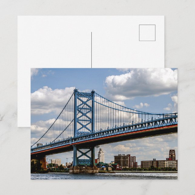 Benjamin-Franklin-Brücke, Philadelphia, PA Postkarte (Vorne/Hinten)