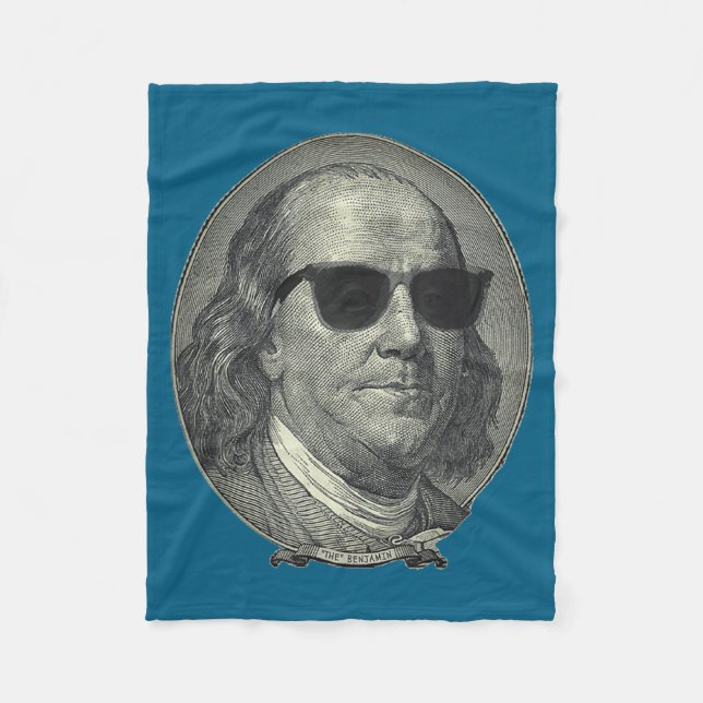 Benjamin Franklin Der Benjamin Es dreht sich alles Fleecedecke (Vorderseite)