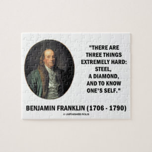Benjamin Franklin Drei äußerst schwierige Dinge Puzzle