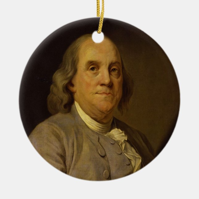 Benjamin Franklin durch Joseph-Siffred Duplessis Keramikornament (Vorne)