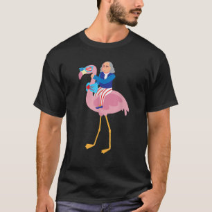 Benjamin Franklin Flamingo 4. Juli American Fl T-Shirt