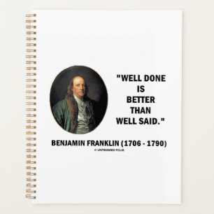 Benjamin Franklin gut gemacht besser als gut gesag Planer