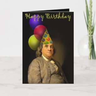 Benjamin Franklin Happy Birthday Karte