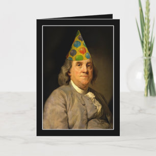 Benjamin Franklin Happy Birthday Karte