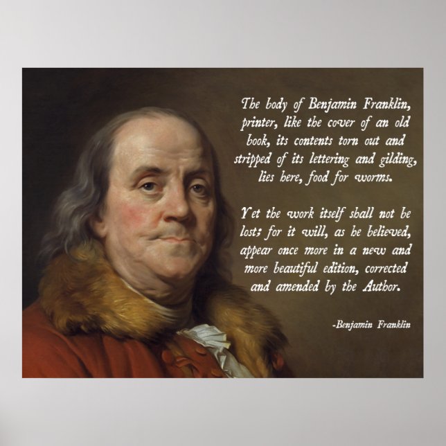 Benjamin Franklin Heaven Poster (Vorne)