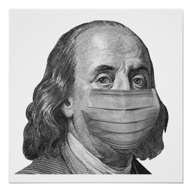 Benjamin Franklin in Maske Poster (Vorderseite)