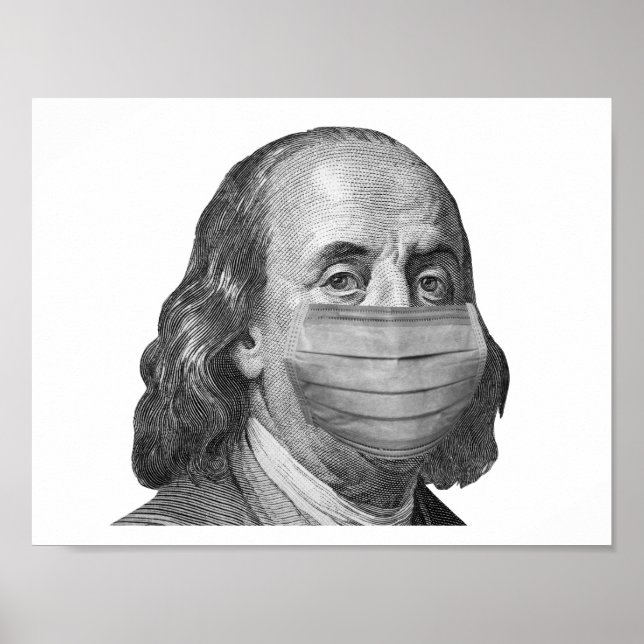 Benjamin Franklin in Maske Poster (Vorne)