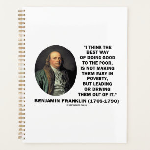 Benjamin Franklin ist der beste Weg, gute Arme zu Planer