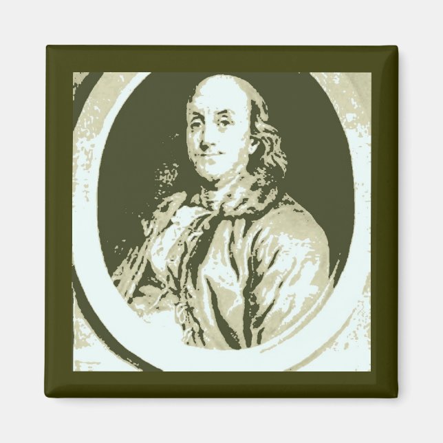 Benjamin Franklin Magnet (Vorne)