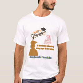 Benjamin Franklin Motto weiß T-Shirt