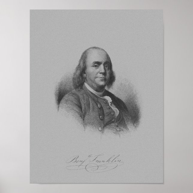 Benjamin Franklin Poster (Vorne)