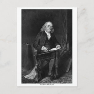 Benjamin Franklin Postkarte