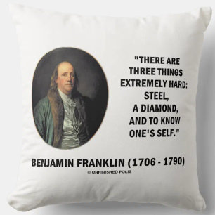 Benjamin Franklin Three Dinge Extrem Hard Kissen