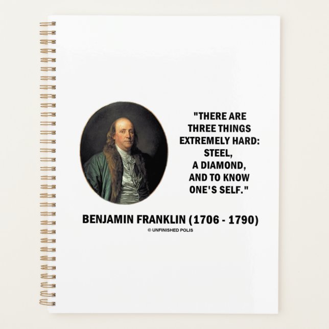 Benjamin Franklin Three Dinge Extrem Hard Qte Planer (Vorderseite)