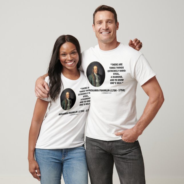 Benjamin Franklin Three Dinge Extrem Hard T-Shirt (Unisex)