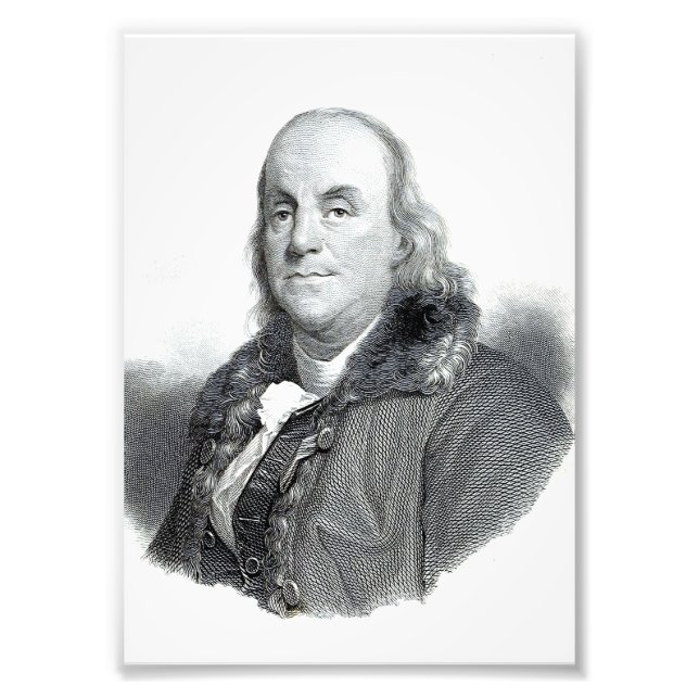 Benjamin Franklin usa president united states amer Fotodruck (Vorne)