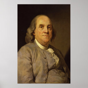 Benjamin Franklin von Joseph Siffred Duplessis Poster