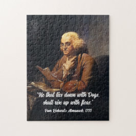 Benjamin Franklin Zitat - Benutzerdefiniertes Puzz Puzzle