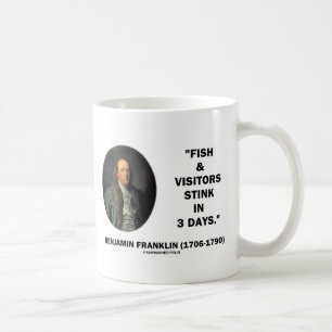 Benjamin Franklinfisch-u. -besucher-Gestank in 3 Tasse