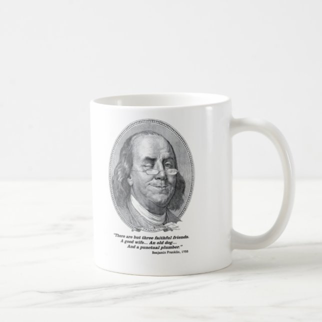 Benjamin- Franklinklempnerarbeit-Tasse Tasse (Rechts)