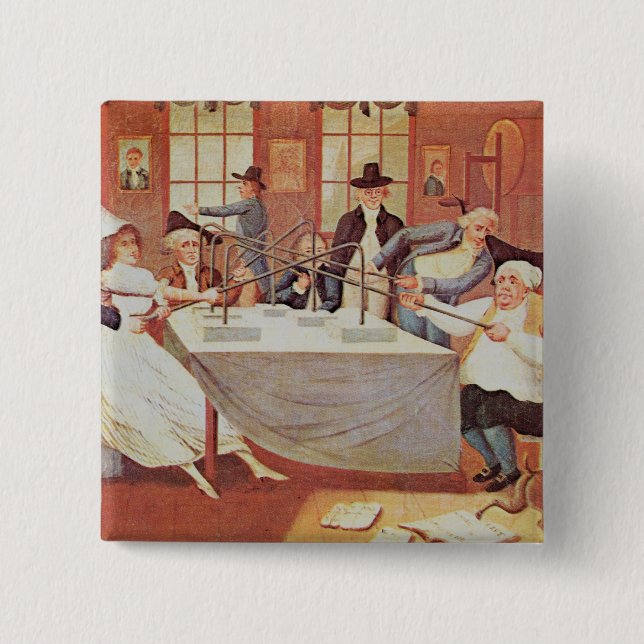 Benjamin Franklins Experimente mit Strom Button (Vorderseite)