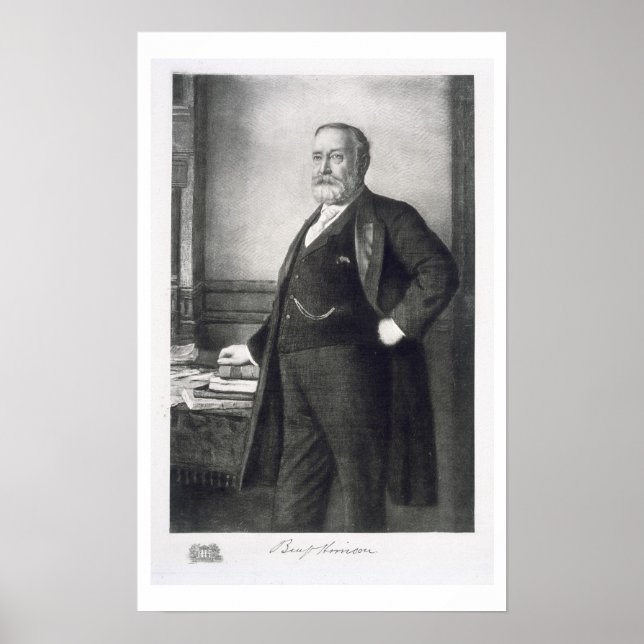 Benjamin Harrison (1833-1901), 23. Präsident Poster (Vorne)