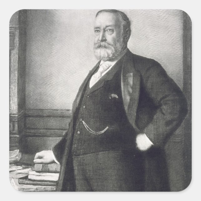Benjamin Harrison (1833-1901), 23. Präsident Quadratischer Aufkleber (Vorderseite)