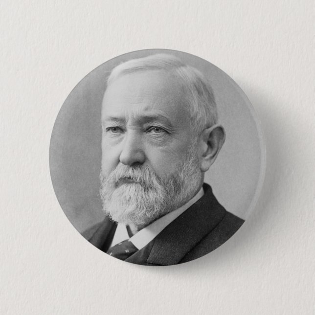 Benjamin Harrison 23 Button (Vorderseite)