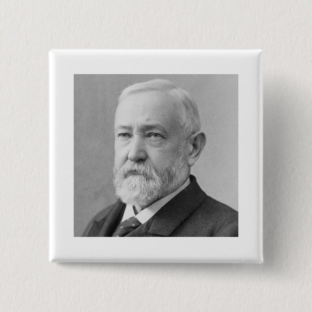 Benjamin Harrison 23 Button (Vorderseite)