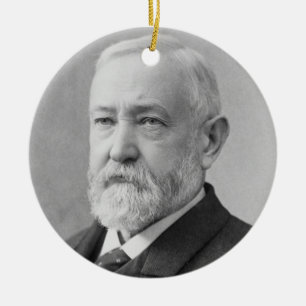 Benjamin Harrison 23. Präsident Keramik Ornament