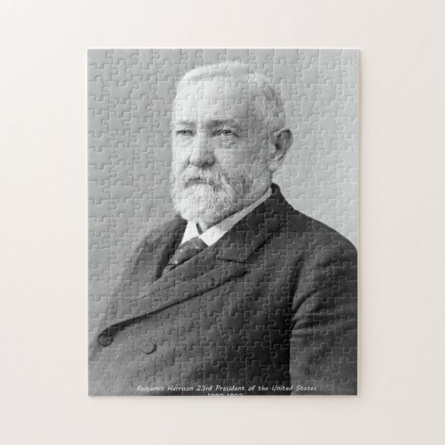Benjamin Harrison 23. Präsident von Amerika. Puzzle (Vertikal)