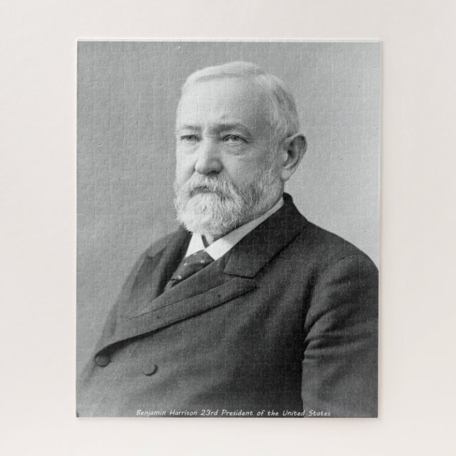 Benjamin Harrison 23. Präsident von Amerika. Puzzle (Vertikal)