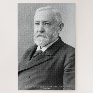 Benjamin Harrison 23. Präsident von Amerika. Puzzle
