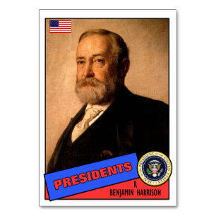 Benjamin-Harrison-Baseballkarte Tischnummer