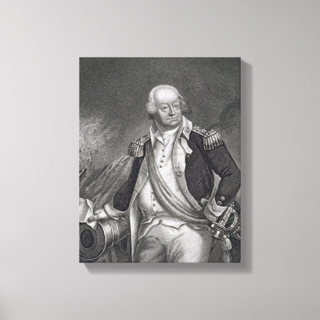 Benjamin Lincoln (1733-1810) (Gravieren) Leinwanddruck (Vorderseite)