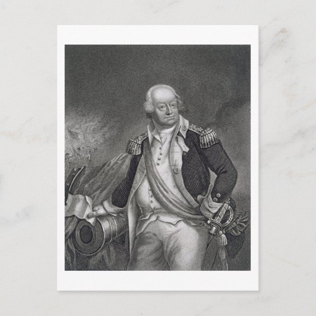 Benjamin Lincoln (1733-1810) (Gravieren) Postkarte (Vorderseite)