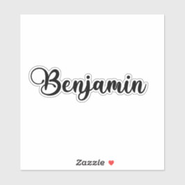 Benjamin Name - Handgeschriebene Kalligrafie Aufkleber