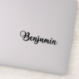 Benjamin Name - Handgeschriebene Kalligrafie Aufkleber