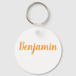 Benjamin name Metal ring keychain Schlüsselanhänger