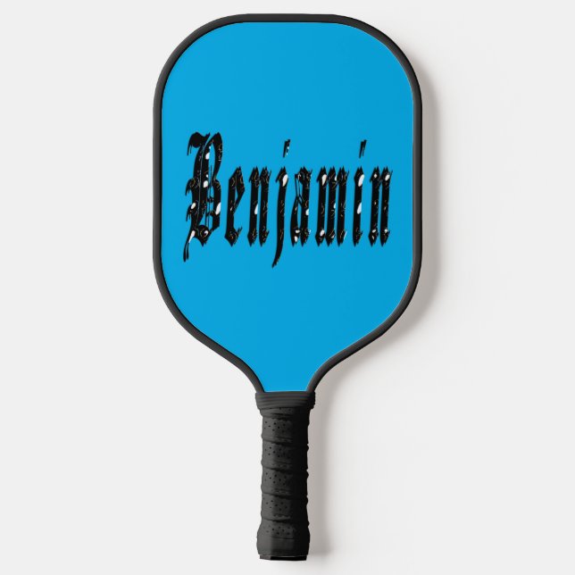 Benjamin-Name, Paddel Pickleball Schläger (Rückseite)