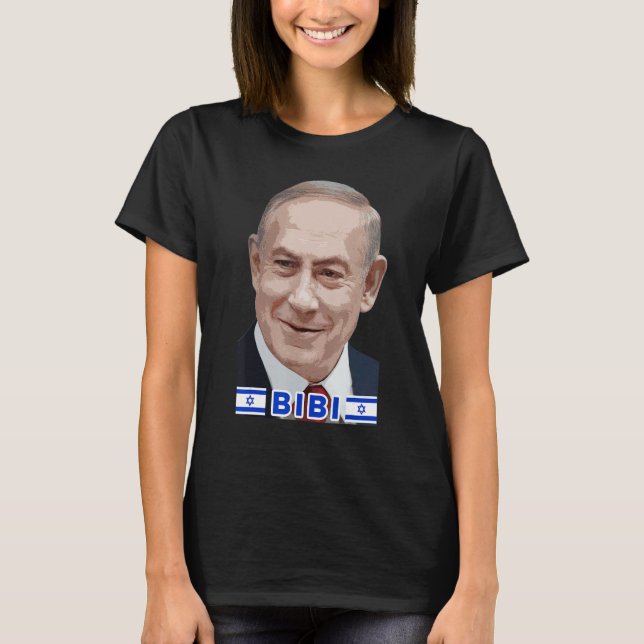 Benjamin Netanjahu - Bibi, Ministerpräsident des S T-Shirt (Vorderseite)