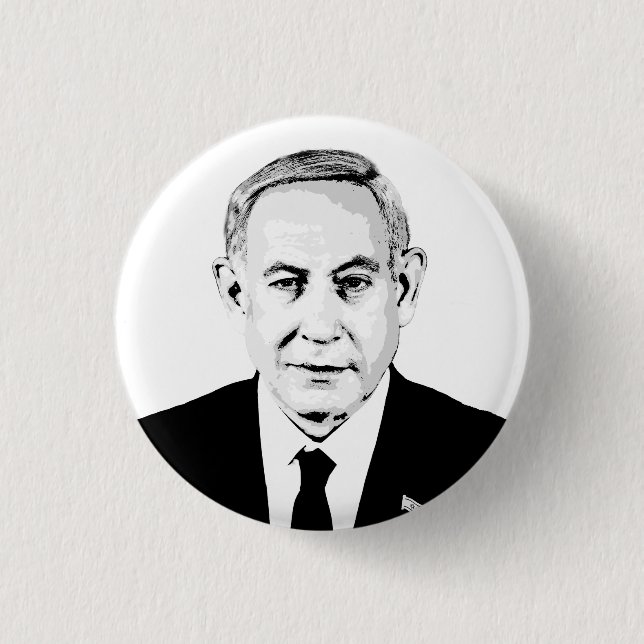 Benjamin Netanyahu Button (Vorderseite)