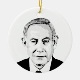 Benjamin Netanyahu Keramik Ornament