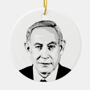 Benjamin Netanyahu Keramik Ornament