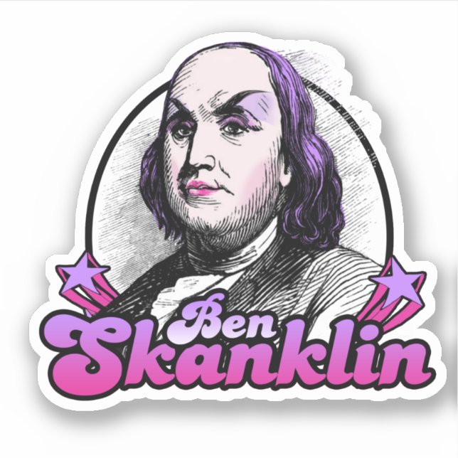Benjamin Skanklin Aufkleber (Vorderseite)